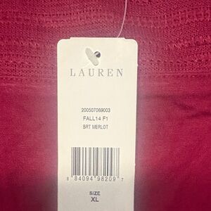 Lauren Ralph Lauren Rich Red Knit Top